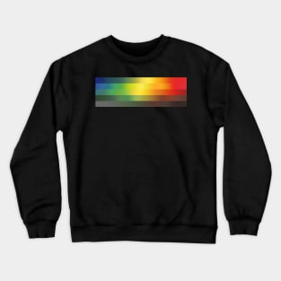 Light Spectrum Art Rainbow Prism Emission Pattern Crewneck Sweatshirt